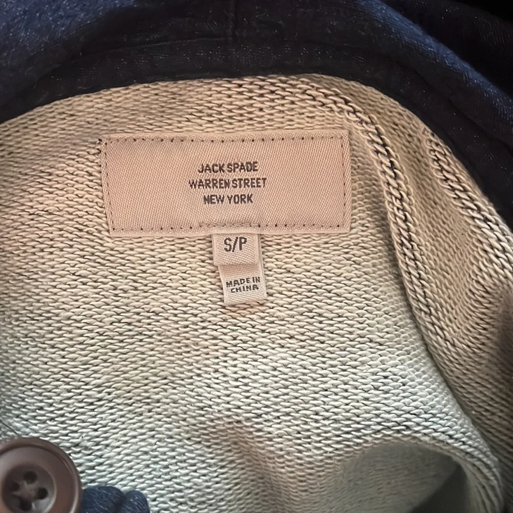 Jack Spade Warren Street New York Navy Hooded Sweater Small